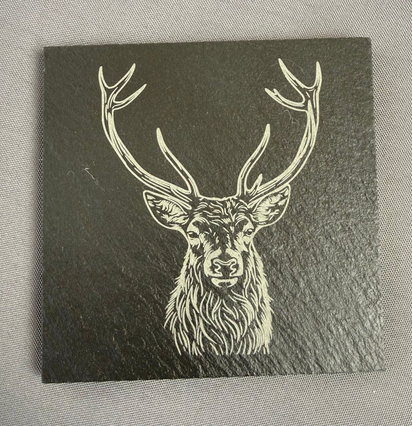 Highland Stag Slate Coaster